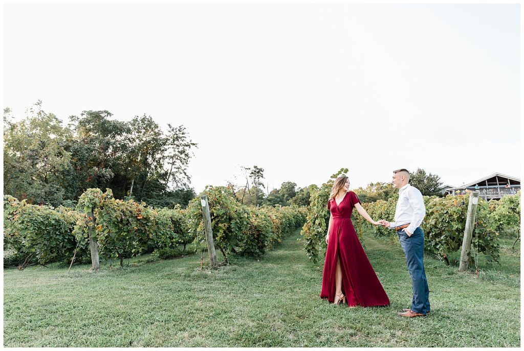 Bluemont Vineyard. Engagement. Virginia.