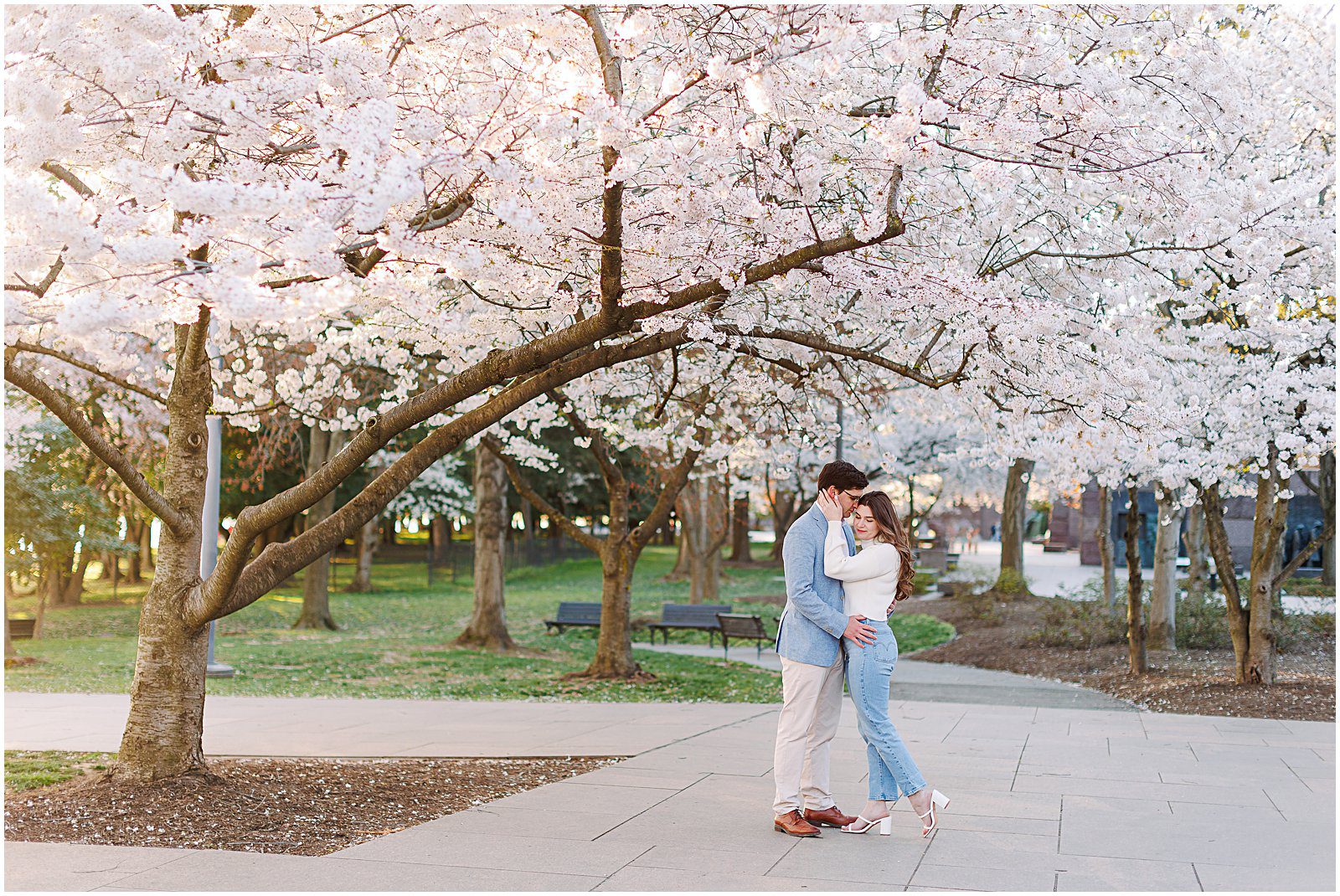 DC / cherry blossom /engagement session / wedding photographer/ Rebecca Dotson Photography